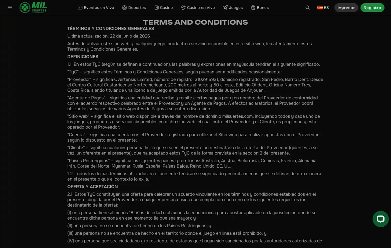 ¿MilSuertes es seguro y tiene licencia en Chile?